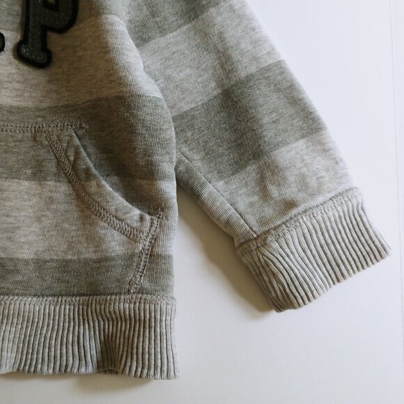 Baby Gap Striped Zip-Up Logo Hoodie 2T - Picture 3 of 7